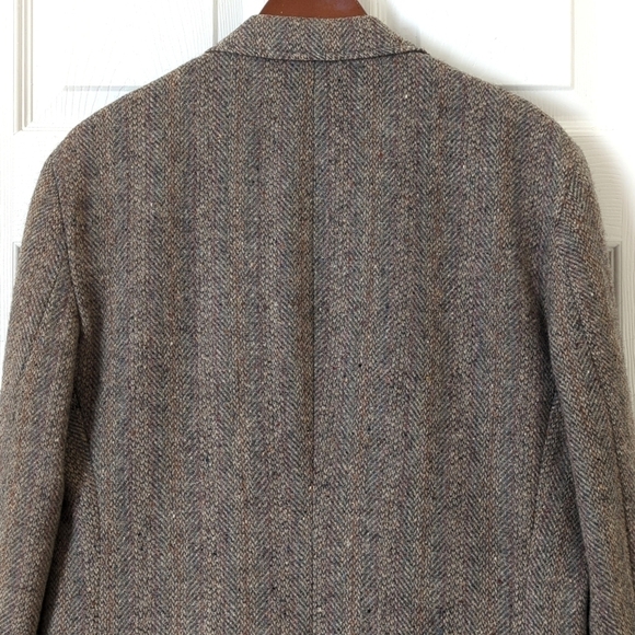 Tailored Classics by Levi Strauss 80's Vintage Tweed Wool Blazer Jacket Gray 42L - Picture 14 of 15
